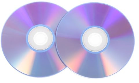 HOMOCONO 2 Beschreibbare CD Rohlinge mit Hoher Kapazität aus Kunststoff Kompatibel mit DVD und CD Formaten für Zuhause und Studio