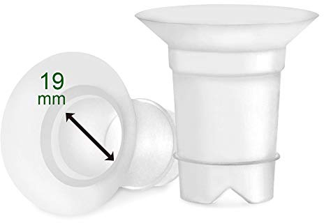 Maymom Inserti per Flangia 19 mm Versione Long, Compatibili con Flange da 24–25 mm per Tiralatte Selezionati, Confezione da 2
