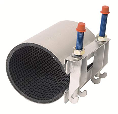 GEBO Unifix Middle Edelstahl-Dichtbandschelle Ø 48-55 mm, Länge 150 mm