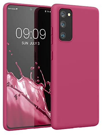kwmobile Housse Compatible avec Samsung Galaxy S20 FE Coque - Housse de téléphone Protection Souple en Silicone - Fuchsia Mat