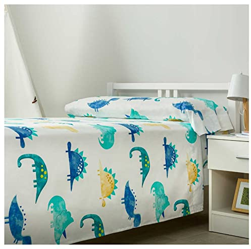 COTTON ARTean Juego sábanas Infantil Cama 90 Microfibra cepillada Rex