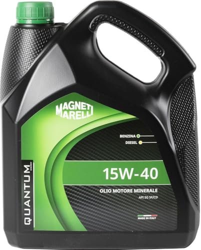 Quantum Energy - Lubrifiant Minéral Auto | Protection Moteur Essence & Diesel | Réduit Dépôts & Oxydation | Fabriqué en Italie | API SG SF/CD, 15W-40, 4L