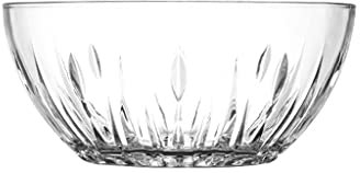 Dzwyc Bowl Round Glass Bowl Transparent Cereal Bowl Soup Bowl Noodle Bowls Fruit Bowls for Kitchen 5 inch 8 inch 10 inch Tableware (Size : 8 inch)