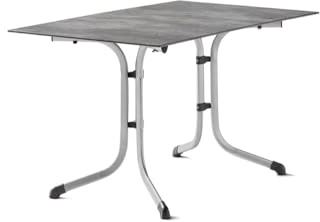 SIEGER Boulevard- Klapptisch mit Polytec®-Platte. Plattenmaß ca.120x80 cm.