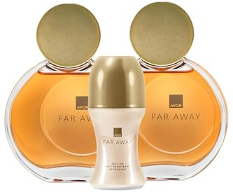 Avon Far Away Damen Parfüm Doppelset und Rollon Pack