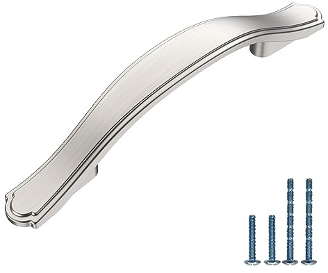 AOOTOCH 30 Pack Brushed Satin Nickel Kitchen Cabinet Handles Cabinet Pulls 3 inch Hole Center Cabinet Hardware Drawer Handles for Cabinet Dresser and Cupboard AT2792BSN