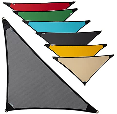 freigarten.de Sonnensegel Wasserdicht Sonnenschutz 100% Schutz vor UV dreieckig 1,6m x 1,6m x 2,2m