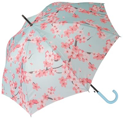 Fisura – Großer automatischer Regenschirm mit Muster, sturmsicherer und windresistenter Schirm mit ergonomischem Griff, modischer Regenschirm für Damen und Herren, 103 cm
