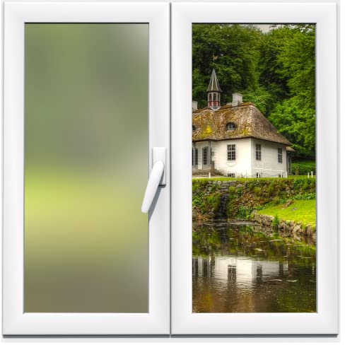 MAKA Pellicola Vetri Finestre Opaca Adesiva Glassato Rotolo 200 x 45 cm Protezione dalla Privacy 100% Anti-UV Finestrone Balcone Ufficio Bagno Camera Letto Autoadesivo Impermeabile (Tinta unita)