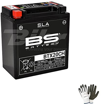 KOMPATIBEL MIT Suzuki VL Intruder 1500 2005-2008 Batterie BEREIT ZU VERWENDEN BS BTX20CH SLA Charged VERSIEGELTE BATTERIEN 18 AH Ampere 12 Volt 150X87X161