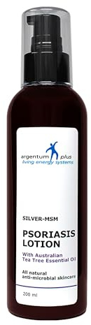 argentum plus - Silber-MSM Psoriasis Lotion mit Australischer Teebaum 200ml | für zu Schuppenflechte neigender Haut