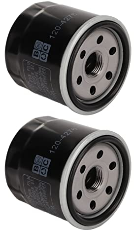 2 Stück Motorölfilter, Ölfilter mit Erweiterter Leistung für Einzylinder V Twin Motoren, 136 7848, 120 4276, 127 9222 Ölfilter für TimeCutter Aufsitzmäher