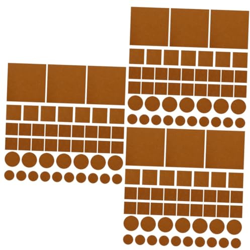 jojofuny 3 Set Di Adesivi Antiscivolo Per Mobili Feltrini Spessi 3 Mm Per Gambe Di Sedie E Tavoli 130 Pezzi*3