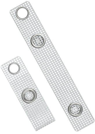 Uniclife 50 Stück Bänder für Ausweishalter ID-Ausweisbänder mit Druckknöpfen und Ösen Hochbelastbare PVC-Ausweisklammern für Kartenhalter Arbeitsausweishalter Schlüsselbänder Schlüsselanhänger