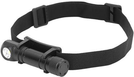 Marhynchus Superhelle LED-Stirnlampe, LED-Stirnlampe, Taschenlampe, 2-in-1, Wiederaufladbar, 2000 LM, 6 Modi, IP65, Wasserdicht, Magnetisch, Abnehmbar, Zum Laufen, Klemmen
