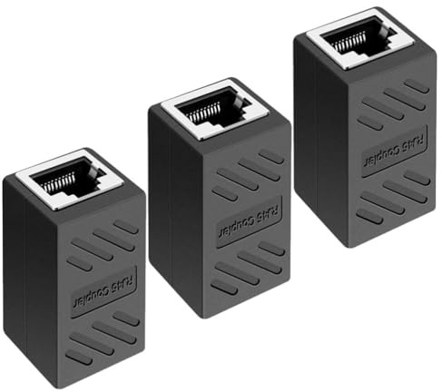 Housoutil 3stücke Stecker Ethernet-koppler Cat-anschluss Buchse Buchse Ethernet-Extender Kompatibel mit Cate Kabeln für Verlängerung und Verbindung