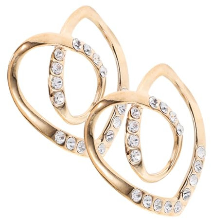 IWOWHERO 2 Stück Strass Schalringe Damen Rutschfeste Schal Schnalle Elegantes Design Für Tücher Und Schals Vielseitiges Accessoire