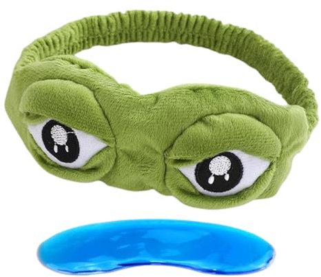 Frog Eyeshades For Sleeping - Soft Sleep Eye Patch Face Cover, Comfortable Eye Rest Patch For Women, Adults, Kids For Better Sleep