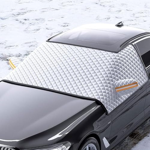 YHQKJ Copri Parabrezza Auto per Dodge RAM 1500 2000-2025, Inverno Copertura Parabrezza Antighiaccio Antigelo Parasole Copriauto Esterno Accessori,A/155 * 110cm