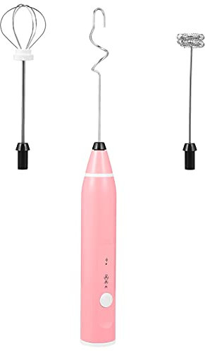 MAGICLULU 1juego Batidora Eléctrica De Mano Usb Mezclador Automático De Pintura De Acero Inoxidable Para Batidos Y Diseño Ergonómico Y Fácil De Limpiar