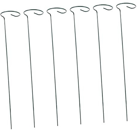 FONDOTIN 6St Topflappen Kette Stand Perlit Pole Halter Plaid traufel pflanzenklammer Pflanzenstützstangen für Topfpflanzen blumenständer zimmerpflanzen Stützgestell Gartenbedarf Eisen Black