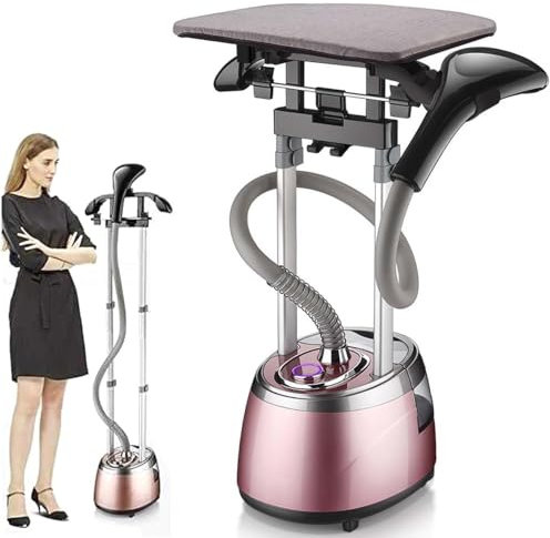 Mavdecll Vaporizador Profesional para Ropa, Plancha De Vapor Vertical De 2000 W con Tanque De Agua De 2,5 L, 8 Orificios De Vapor Grandes, Incluye Tabla De Planchar/Perchas, para Planchar Ropa