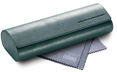 FEFI Brillenetui Hardcase – Nachhaltig & ökologisch mit recyceltem Material – Softtouch & weiches Innenfutter – Magnetverschluss – Perfekter Schutz – Inkl. Mikrofasertuch – Damen & Herren