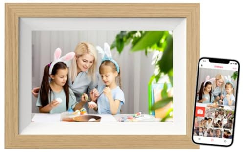 Braun Phototechnik DigiFrame 10W WiFi Digitaler WiFi-Bilderrahmen 25.7cm 10.1 Zoll EEK: C (A - G) 1280 x 800 Pixel 32GB Buche
