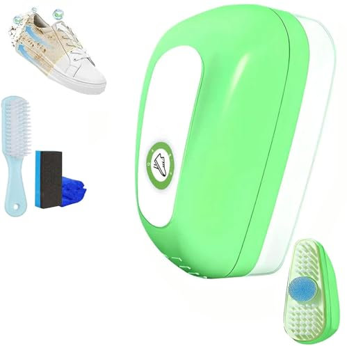 Cepillo de limpieza suave sin agua, cepillo de limpieza multiusos sin agua, limpiador de tenis con cepillo para zapatos, limpieza rápida de zapatos para tenis blancos, zapatos de cuero, Paquete de 1