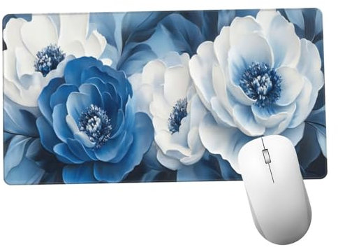 Flor Alfombrilla Ratón 1400x600x3mm Alfombrilla Raton XXL Grande con Base de Goma Antideslizante, Lavable, Accesorios Gaming Sueño, Ordenador Gamer Regalos, Mouse Pad Gaming Mejora La Velocida Y1462