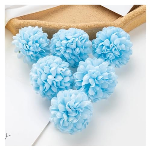 ZHOUXYFDC Hydrangea Artificial Flowers 100pcs Artificial Hydrangea Flowers Wedding bridal bouquet outdoor arch Festival Home Christmas Wreaths Diy Decoration(Color 10,100pieces)
