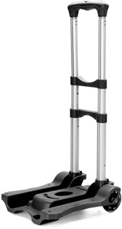 Chariot de Transport Pliable et Robuste de 40 kg, idéal pour Le Camping, Les Festivals, Le Jardinage et Les transpalettes (Noir).