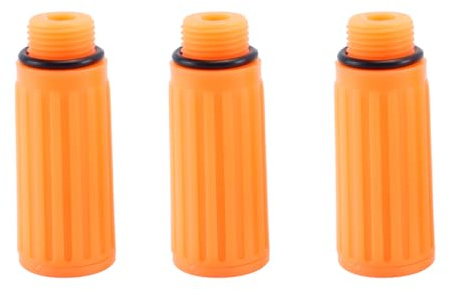 Orivin Tappo di sfiato per compressore d'aria, confezione da 3, tappo di sfiato di riempimento olio di ricambio da 15,5 mm per compressore d'aria comune, giallo
