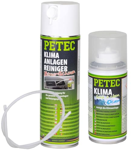 BandelOne enthält PETEC Klimaanlagenreiniger Schaum + Klima Fresh Spray Desinfektion Ocean Fresh