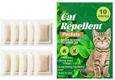 Pet Training Aids - 10 Pieces Long Lasting Barrier, Cat Strip Set, Safe Pet Tool, Indoor Outdoor Home Garden Lawn Yard Protection, Kittens Training Accessory for Plants and