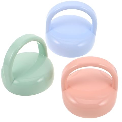 ORFOFE 3pcs Handle-Sealed Bottle Cap Leakproof Screw Top Replacement Lids for Boy Girl Milk Bottles Boys and Girls Travel