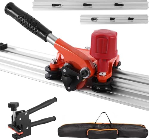 Tagliapiastrelle manuale per grandi formati, strumento di taglio a doppio binario per impieghi gravosi con pinze e posizionatori, il taglio di lastre di porcellana e granito(2m)