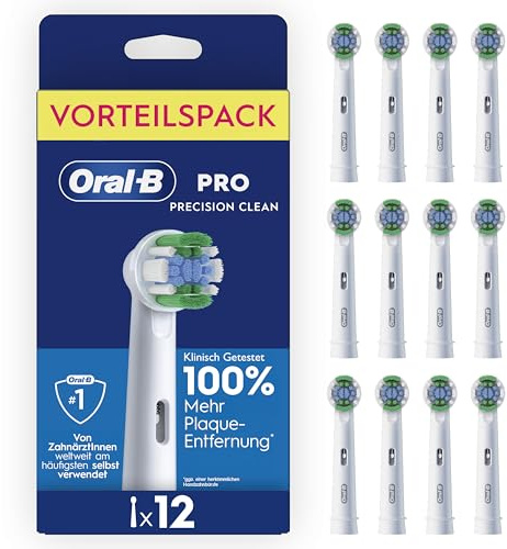 Oral-B Aufsteckbürsten Pro Precision Clean 12er | Original Zahnbürstenaufsatz für Elektrische Zahnbürste, Zahnreinigung für Täglich Frischen Atem