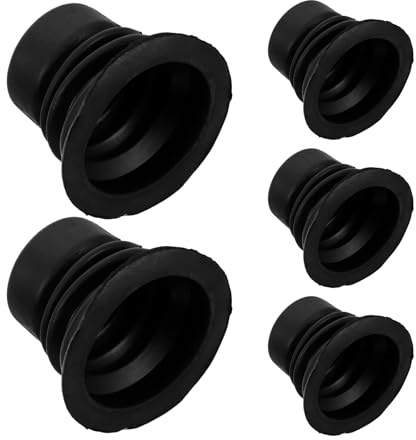 HAMPPLIES Washing Machine Drain Valve Core 5 pack Rubber Drain Plug Kit for and Washers Pipe Seal Replacement Water Outlet Sealing Parts