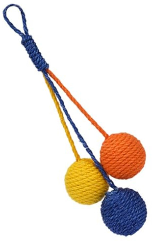 NUOBESTY Catnip Balls for Cats Chewing Toys for Indoor Outdoor Play Teeth Cleaning Cat Toys for Kittens