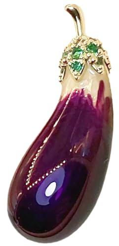 TOVINANNA Spilla Bigiotteria Melanzana Decorazione da Donna Spilla da Colletto Fermaglio Antiscivolo Accessorio Moda per Cardigan e Cappelli Anniversario