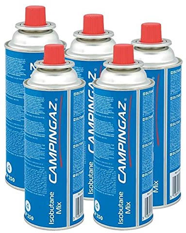 Campingaz Cartuccia gas valvola CP 250 – Isobutane Mix (confezione da 5)