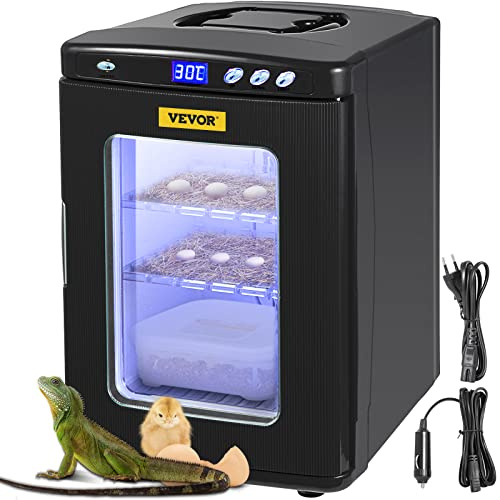 Machabeau Incubatrice 5°-60°C (36-140°F), 25L, Automatica covatrice con Temperatura costante per rettili o Anfibi
