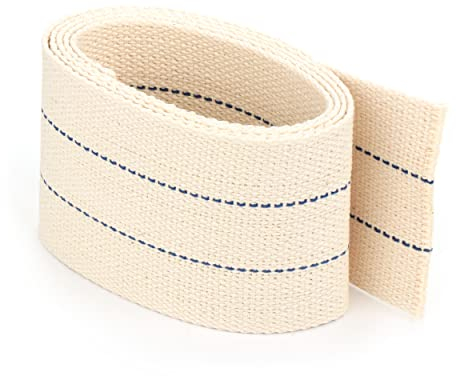 NKlaus 3 mètres de mèche Plate tissée 64mm 100% Coton Naturel Mèche à torons pour Lampe à Huile avec pétrole purifié 1289