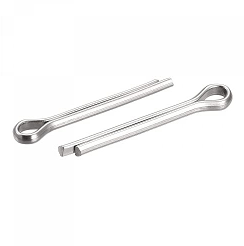 sourcing map Split Cotter Pin, 4mm x 30mm 316 Stainless Steel Clip Fastener Fitting for Automotive, Mechanics, Silver Tone, 4Pcs