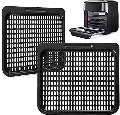 2PCS Cooking Tray Replacement, 10 QT Mesh Cooking Rack Air Fryer Accessories for Instant Vortex Plus10 Quart Air Fryer Oven, Dishwasher Safe