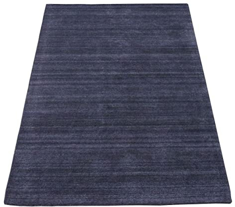 Teppich 100% Wolle Lila 160X230 cm Orientteppich Handgetuftet HT317