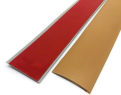 Selbstklebend Boden Übergangsleiste Flach Vinyl Abdeckleiste for Fußböden, Ausgleichsprofil, Laminat, Fliesen, Parkett (Color : Brown, Size : 9m/354 inch)