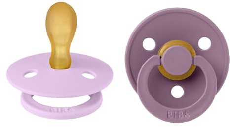 BIBS Colour Schnuller, 6-18 Monate, 2er-Pack, Violet Sky/Mauve