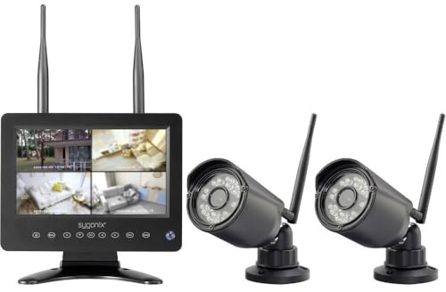 Sygonix SY-6330454 Funk-Überwachungskamera-Set mit 2 Kameras 1280 x 720 Pixel 2.4 GHz